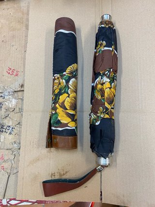 Paraguas Vintage Knirps Años 60/70 Floral