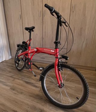 Bicicleta Plegable Roja
