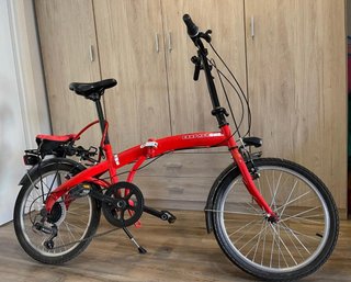 Bicicleta Plegable Roja