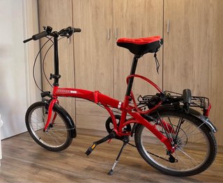 Bicicleta Plegable Roja