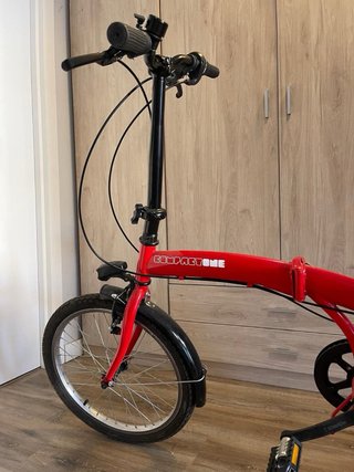Bicicleta Plegable Roja