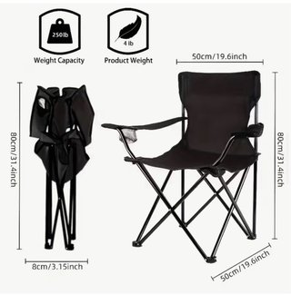 Nuevo Silla Camping Plegable