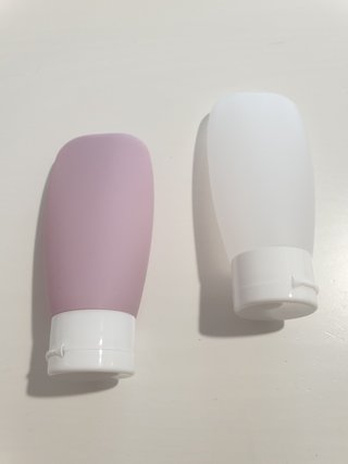 4 Botes Rellenables 60ml Viaje Neceser NUEVO