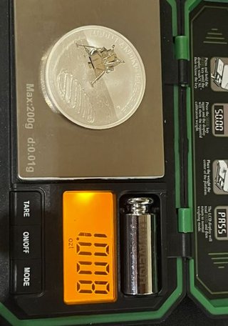 Moneda Plata Apollo 11 50 Aniversario Luna