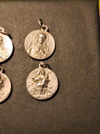 4 Medallas Antiguas de Plata