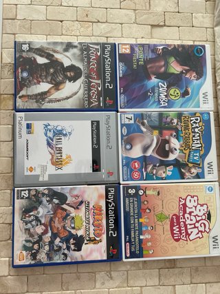 Lote juegos WII y PS2