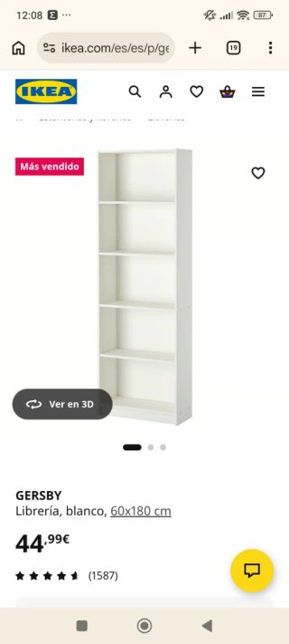 Estantería Blanca IKEA Gersby