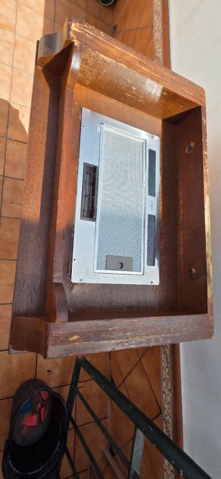 Campana extractora madera roble maciza