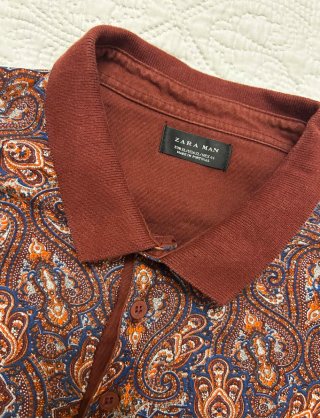 Polo Zara Estampado Paisley