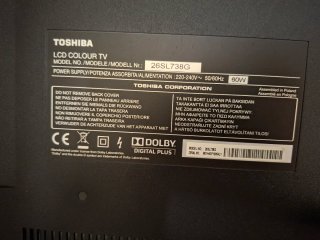 TV Toshiba 26sl738g