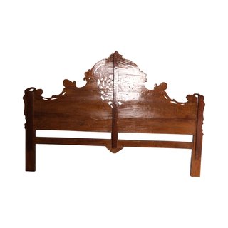 Cabecero de Cama Madera Maciza Siglo XX
