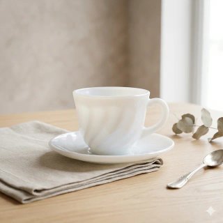 Juego 6 Tazas y Platillos Arcopal