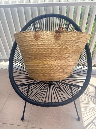 Capazo XXL playa/piscina beige