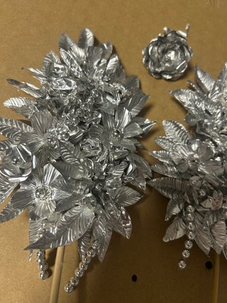 Ramilletes de flores de talco