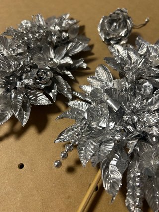 Ramilletes de flores de talco