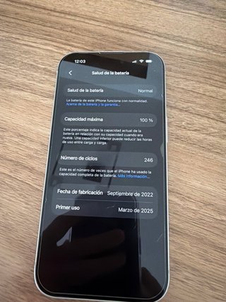 iPhone 15 100% Batería