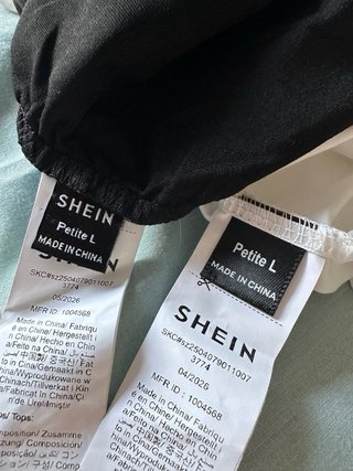 Pack 2 Tops Bandeau SHEIN Talla L(pettite)