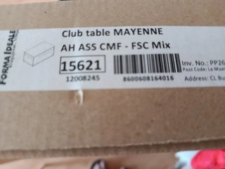 Mesa de centro MAYENNE con cajón y ruedas