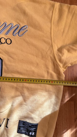 Supreme La Martina Sudadera Cremallera Amarilla