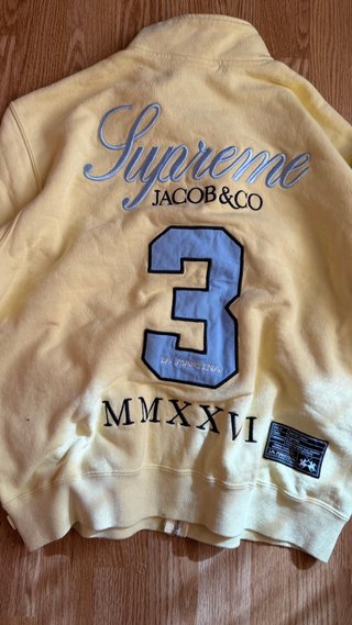 Supreme La Martina Sudadera Cremallera Amarilla