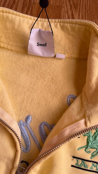 Supreme La Martina Sudadera Cremallera Amarilla
