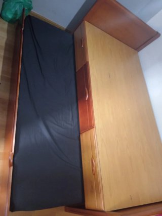Cama nido de madera con cajones
