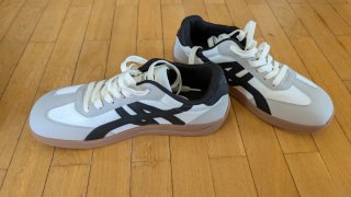 Zapatillas Hobibear Punta Ancha Gris/Blanco