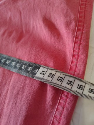 Pantalón tejano de algodón con elastano rosa