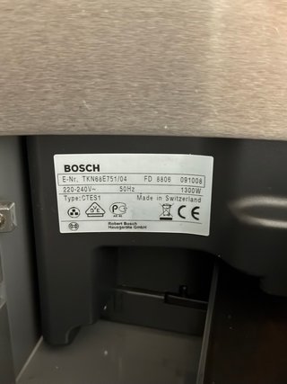 Cafetera integrable Bosch