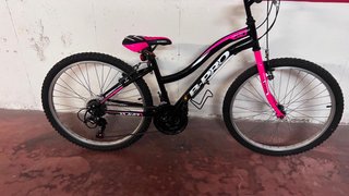Bicicleta B Pro 24 Negra y Rosa