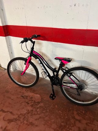 Bicicleta B Pro 24 Negra y Rosa