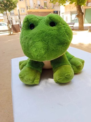 Peluche Rana Grande Verde