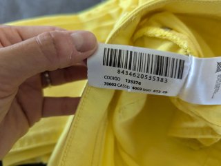 Pantalón Cimarrón Amarillo Talla 29