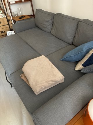 Sofá Cama IKEA EKTORP Gris Chaise Longue