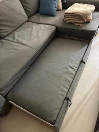 Sofá Cama IKEA EKTORP Gris Chaise Longue