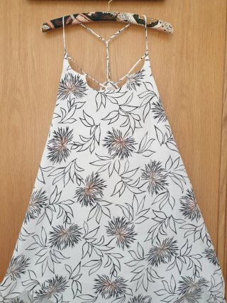 Vestido largo fluido Oysho floral S