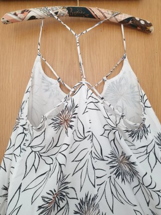 Vestido largo fluido Oysho floral S