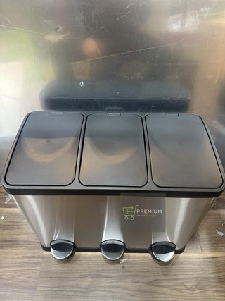 Amig - Cubo de Basura Triple con Pedales 45 litros