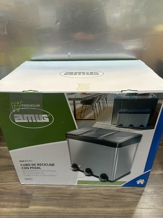 Amig - Cubo de Basura Triple con Pedales 45 litros