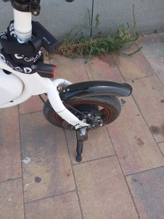 Bicicleta Eléctrica Blanca Plegable WINDGOO