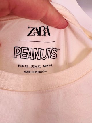 Camiseta Zara Peanuts Snoopy New York Talla XL