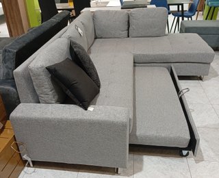 Sofá Cama Febe Tela, Chaiselong, Arcón. ¡OFERTA!