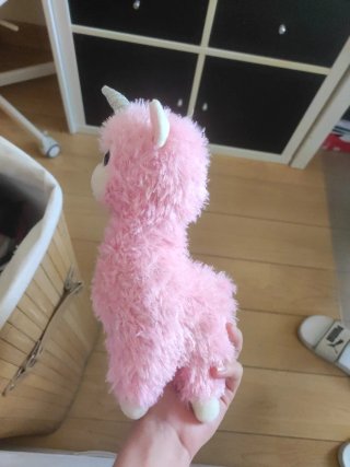 Peluche Llama Unicornio Ty Rosa