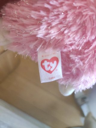 Peluche Llama Unicornio Ty Rosa