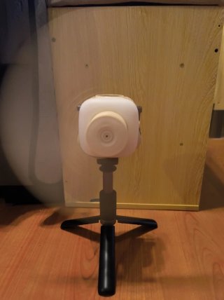Ventilador portátil con mando y palo selfie