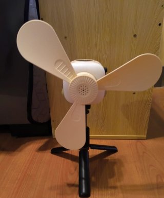 Ventilador portátil con mando y palo selfie