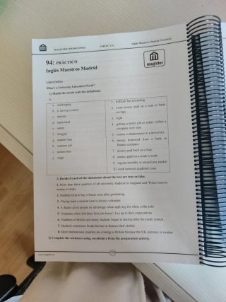 Prácticos inglés  oposiciones maestros Madrid