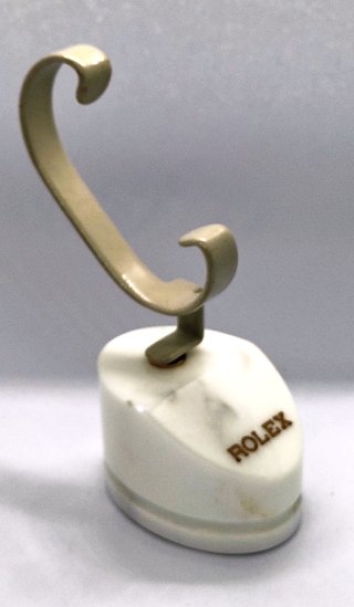Pie de escaparate Rolex antiguo mármol