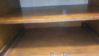 Mueble de baño rústico madera maciza y mármol