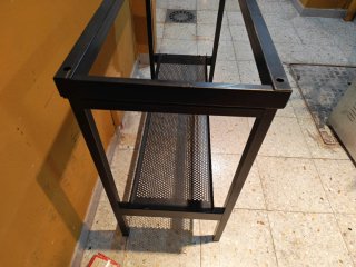 Mueble Acuario Acero Negro